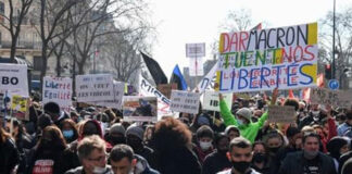 مظاهرة في العاصمة الفرنسية
