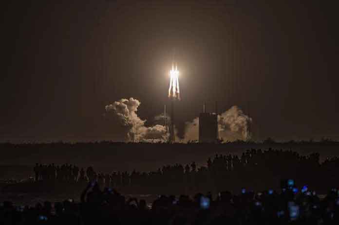 سقوط الصاروخ الصيني