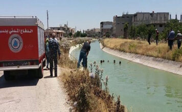 غرق طفل ساقية حمص