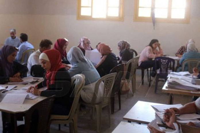 تصحيح الأوراق الامتحانية