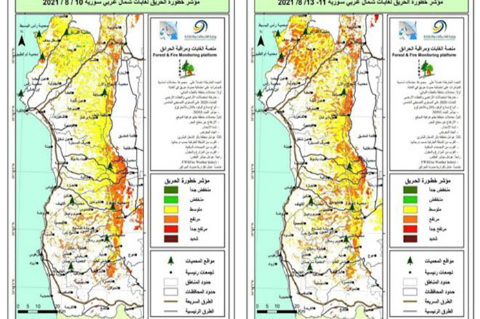 استمرار مؤشرات خطورة الحريق