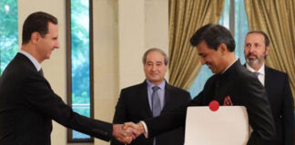 أوراق اعتماد سفيري الهند وصربيا
