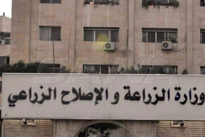 هيكل تنظيمي لوزارة الزراعة