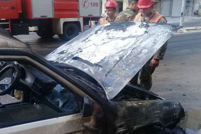 إخماد حريق بحمص