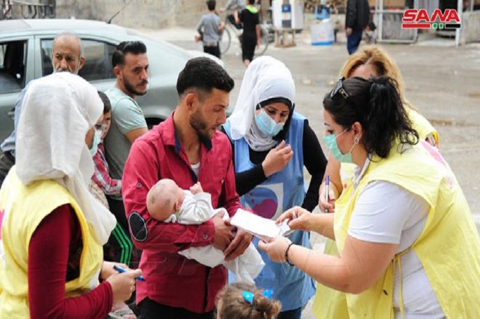 400 فريق يجول في ريف دمشق للتطعيم ضد شلل الأطفال