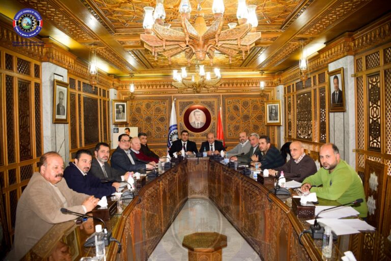 لجنة السيراميك تناقش ارتفاع تكاليف الإنتاج بغرفة صناعة دمشق وريفها