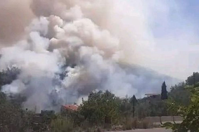 إخماد حريق اندلع في الشيخ بدر بطرطوس