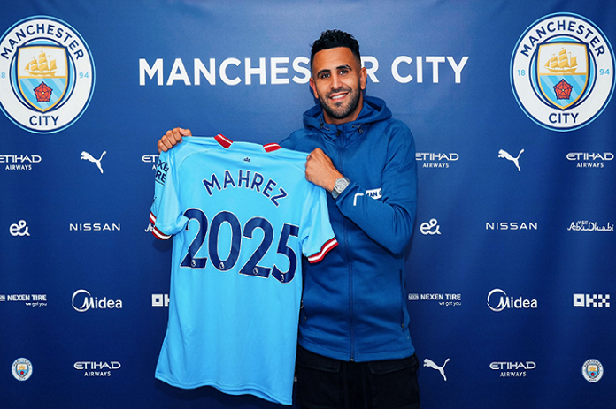 رسميا.. الجزائري محرز يوقع عقدا جديدا مع مانشستر سيتي