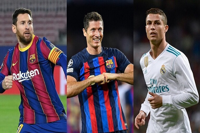 برقم تاريخي.. ليفاندوفسكي يتفوق على رونالدو وميسي