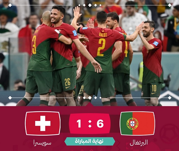 البرتغال تكتسح سويسرا وتوجه إنذارا شديد اللهجة للمغرب