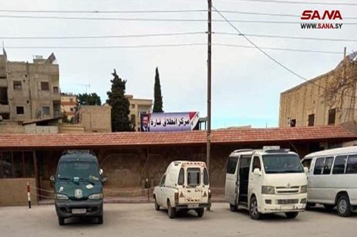 مركز انطلاق للنقل بين قارة ودمشق وحمص والنبك مجهز بمنظومة طاقة شمسية