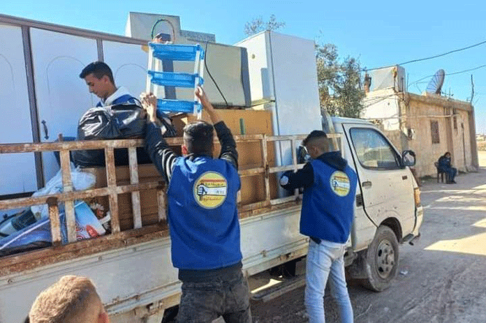 إخلاء 7 منازل أخرى متضررة في مدينة سلمية