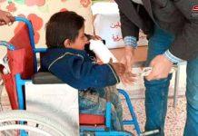 child donates his savings to quake victims