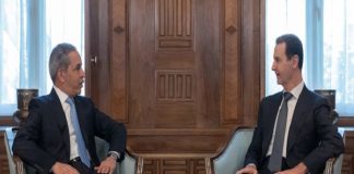 الرئيس الأسد مع مجلس القضاء الأعلى في العراق