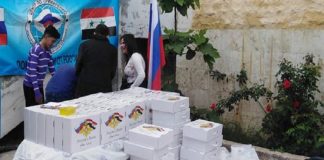 مساعدات روسية في قرية كلماخو