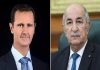 الرئيس الأسد يبحث مع نظيره الجزائري عودة سورية إلى الجامعة العربية