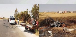 وفـاة امرأة وأطفالها الثلاثة بحادث سير في إدلب