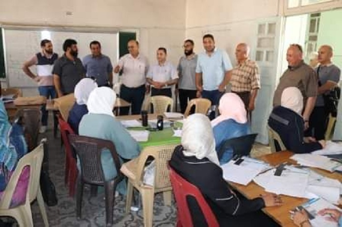 لجنة وزارية في حماة تتفقد تصحيح أوراق الثانوية العامة