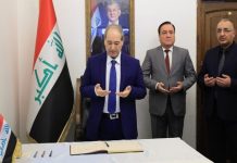 المقداد يقدم واجب العزاء بضحايا حريق الحمدانية في السفارة العراقية بدمشق