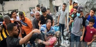 استشهاد 21 فلسطينياً في قصف طيران الاحتلال على خان يونس