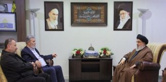 نصرالله يلتقي قادة من حماس والجهاد