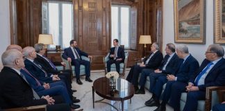 الرئيس الأسد يستقبل أعضاء القيادة المركزية لحزب البعث في لبنان
