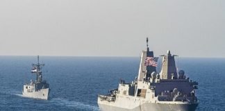 القوات اليمنية تدمر سفينة أمريكية