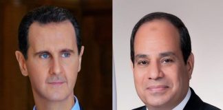 الرئيس المصري يهنئ الرئيس الأسد بحلول شهر رمضان