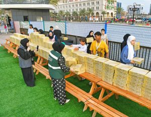 افطار جماعي في بازار أهلا رمضان