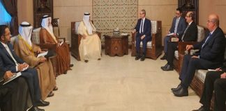 الوزير المقداد يستقبل نظيره البحريني في دمشق