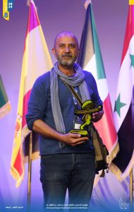 المخرج بسام ناصر جائزة افضل مؤثرات صوتية والتي ذهبت لمسرحية بيت الاصدقاء سورية