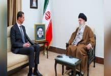 الرئيس الأسد يزور طهران ويقدم التعازي للسيد الخامنئي