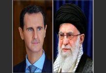 الرئيس الأسد يقدم تعازيه القلبيه للسيد خامنئي والحكومة والشعب الإيرانيين