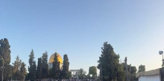 عشرات آلاف الفلسطينيين يؤدون صلاة عيد الأضحى في الأقصى رغم إجراءات الاحتلال المشددة