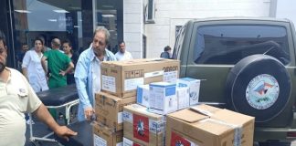 من روسيا.. دفعة مساعدات طبية إلى المشفى الوطني باللاذقية