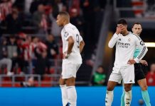 الهزيمة الثانية لريال مدريد في الليغا ريال مدريد